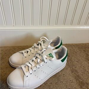Adidas Stan Smith Green and White Womens 8